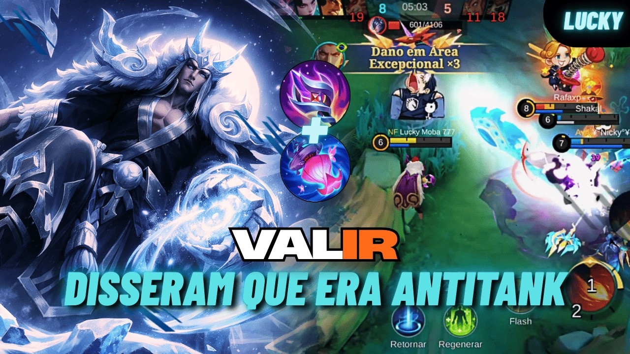 OS CARAS TÃO NA MINHA MALDADE FAMÍLIA!!! - VALIR GAMEPLAY | Mobile Legends