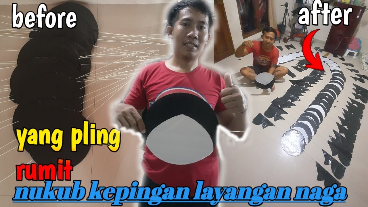 SUPER NGEBUT ‼️ PENYAMPULAN KEPINGAN LAYANGAN NAGA#layanglayang #vlog #musimlayangan