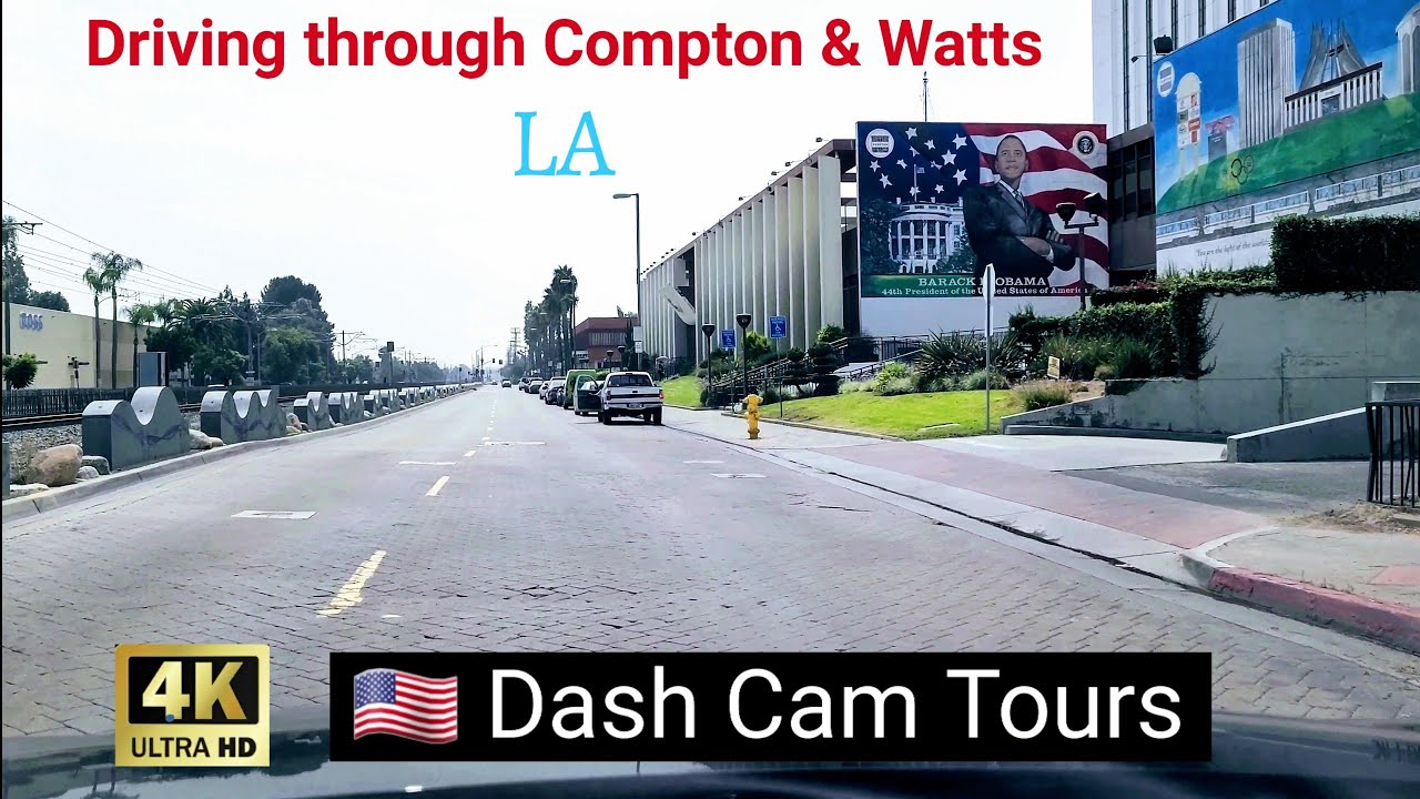 Driving Tour of Compton, Watts & Alameda Street September, 2020 4K Dash Cam Tours
