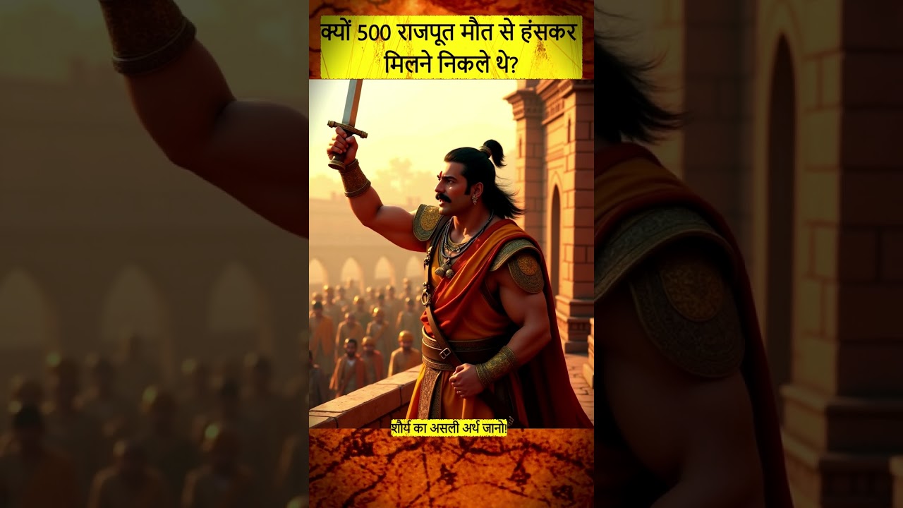 Chanderi Fort: 500 Rajputs vs 1 Lakh Mughals! #History #EpicBattle #Rajputana