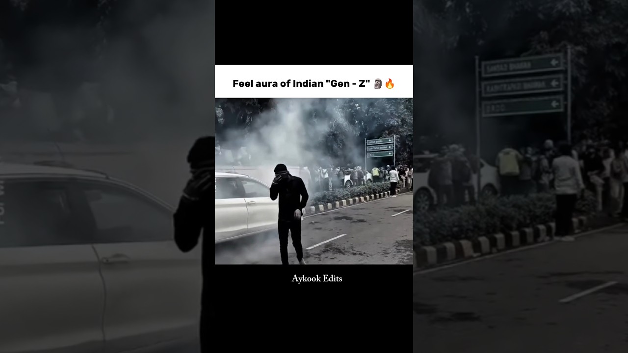Aura of Gen Z 🗿🔥 #trending #cjp #protest #shorts #shortsfeed