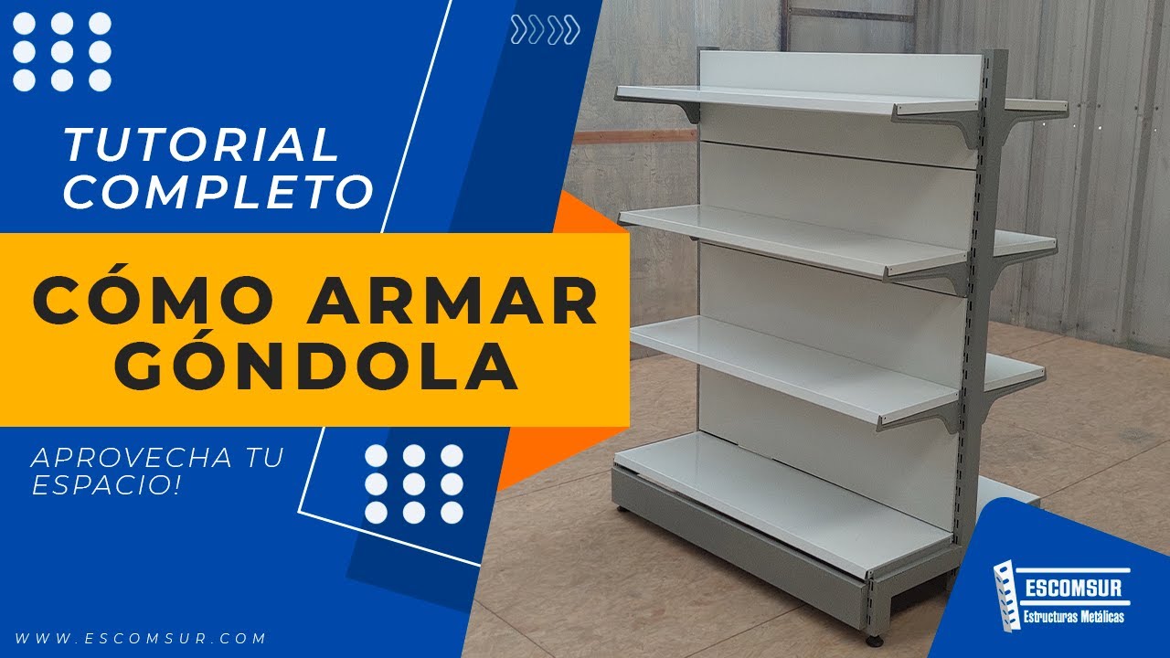 ✅ COMO ARMAR UNA GONDOLA CENTRAL | 🏅 Armado de Gondolas para minimarket y supermercados 🟢