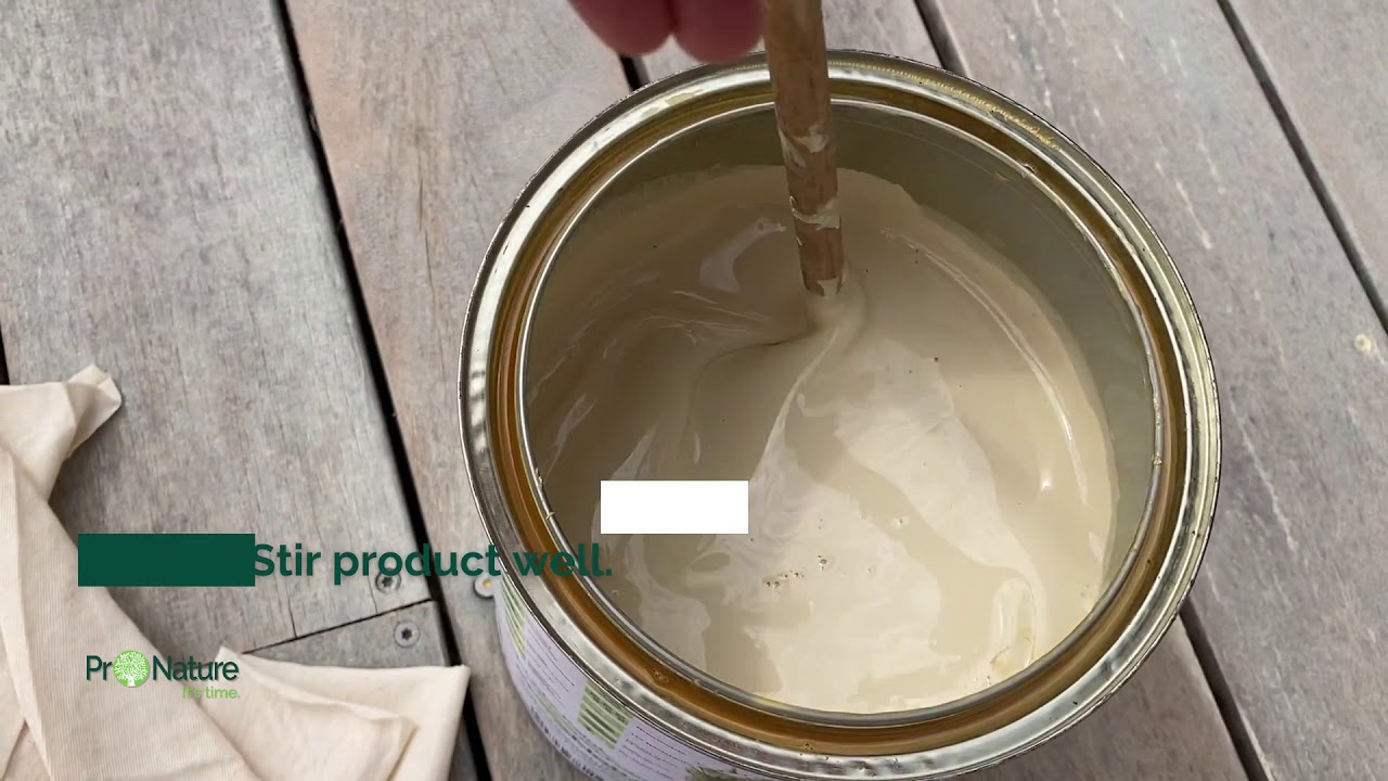 Deck Oiling with ProNature Outdoor: Weathered look