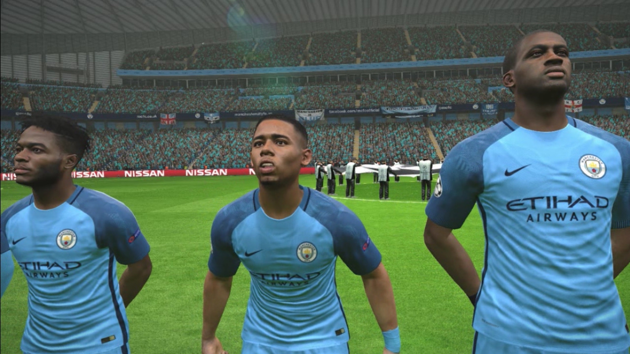 UEFA Champions League - Manchester City vs Monaco - PES 2017 Gameplay