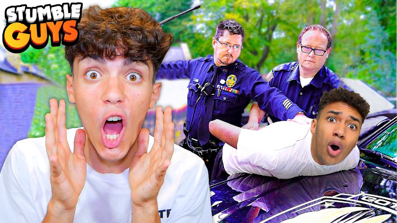 SONO STATO ARRESTATO MENTRE REGISTRAVO un VIDEO DI STUMBLE GUYS ITA😱