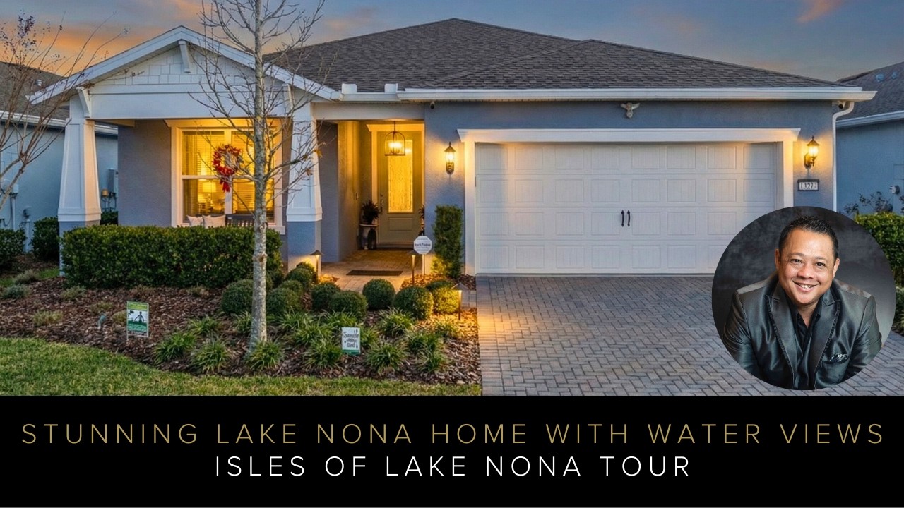 Stunning Lake Nona Home with Water Views | Isles of Lake Nona Tour