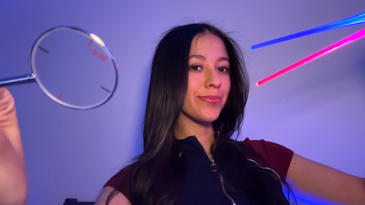 ASMR Examen de Ojos | Escaneo con luces, gotitas, uno o dos, y más