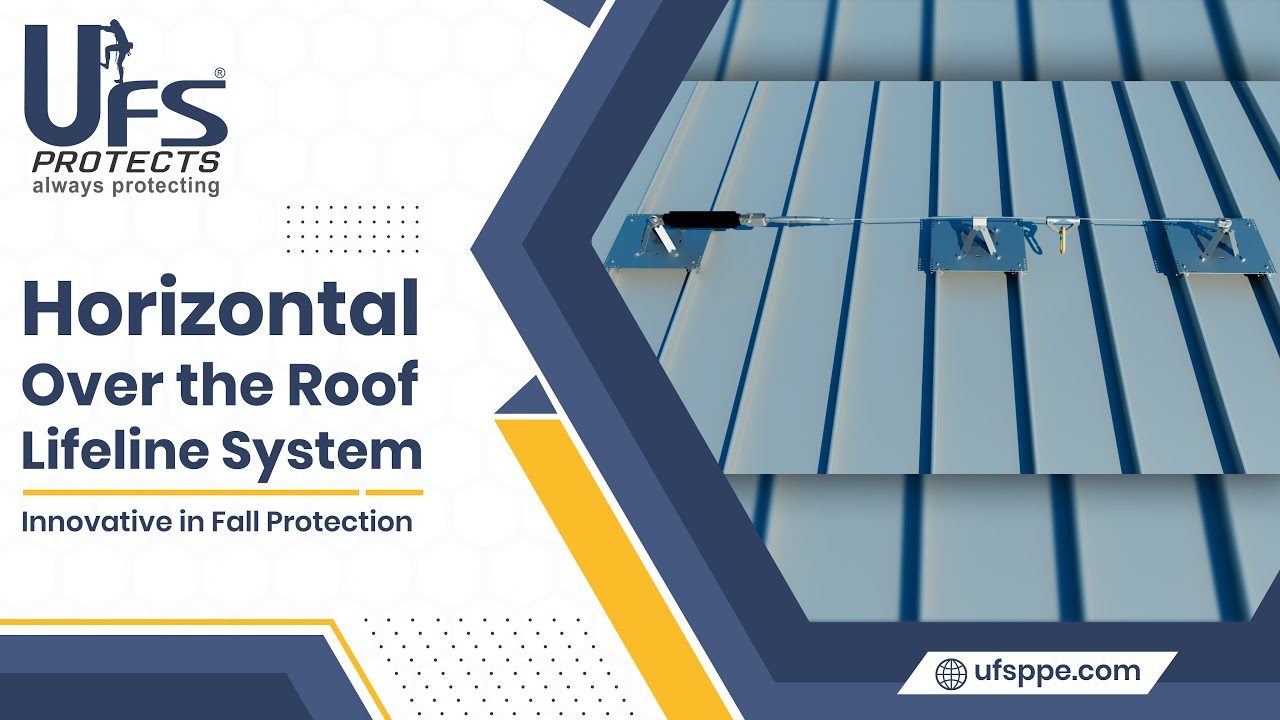 UFS Protects Horizontal Lifeline System USP-11000 | Over The Roof | Standing Seam Roof Safety