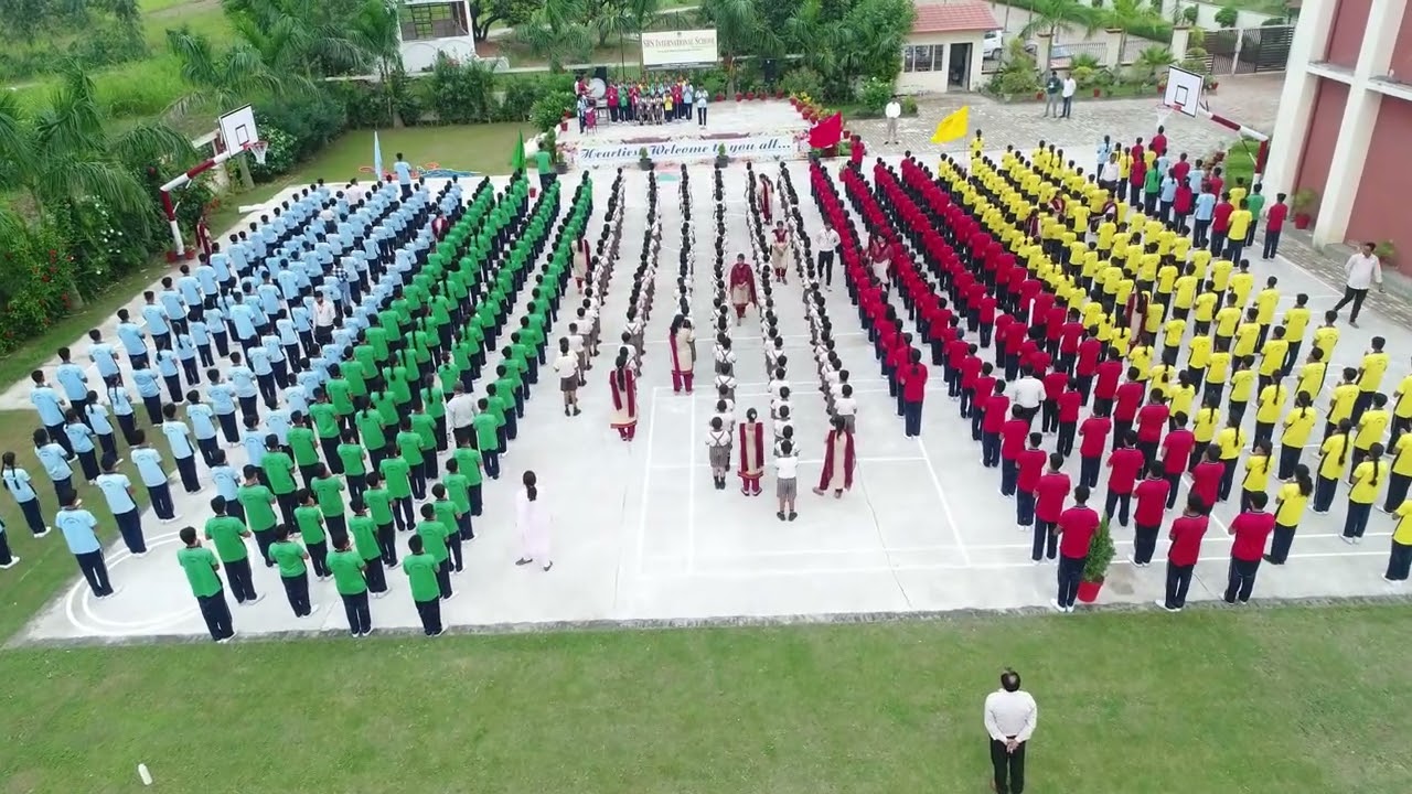 Morning Assembly at SRS International School, Gajraula
