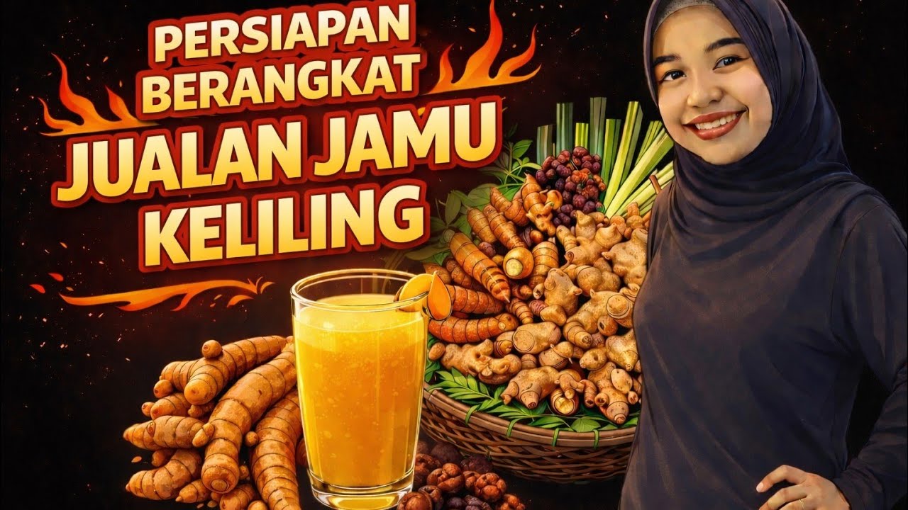 Persiapan berangkat jualan jamu keliling