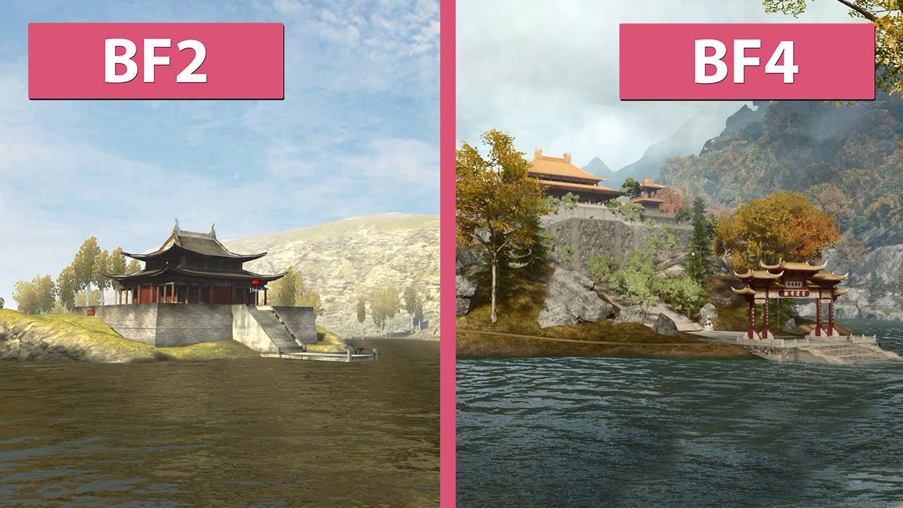 Battlefield 4 – Dragon Valley 2015 Remake vs. Original Battlefield 2 Graphics Comparison