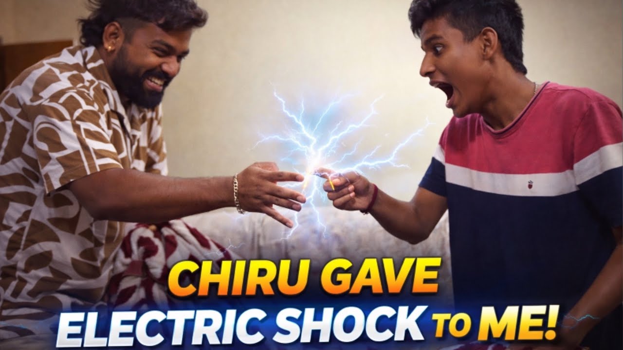 Chiru nange shock odsda 🥲😂| Electric shock🥲