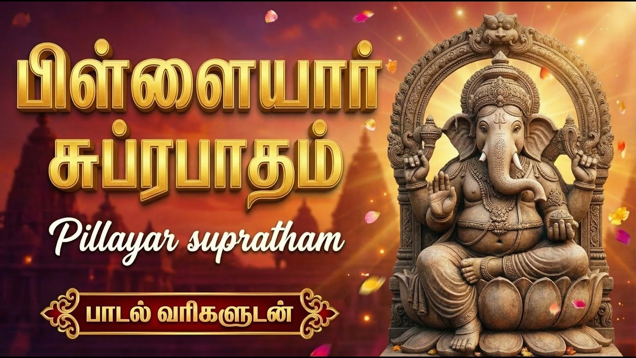 Ganesha Suprabatham 🙏 | Popular Lord Sri Ganesh Bhakti Songs | Vinayagar Tamil Bhakti Padalgal