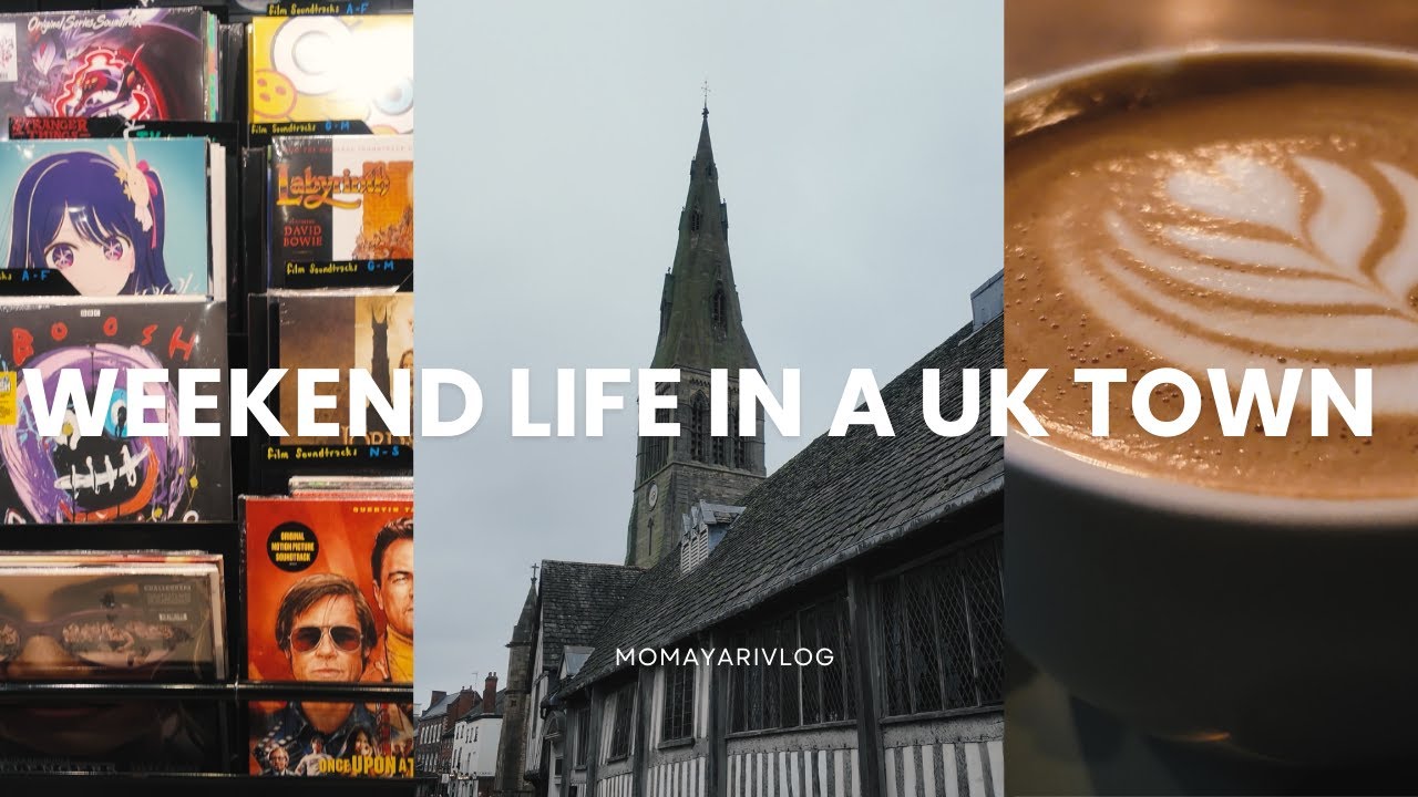Weekend Life in a UK town | slow weekend vlog: Café, Arcade & Vinyl Shopping
