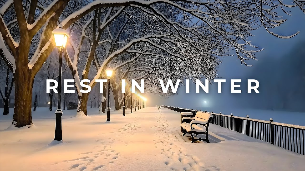 Rest in Winter ❄️ Cinematic Piano & Snowfall Ambience | Peaceful Music for Sleep & Reflection
