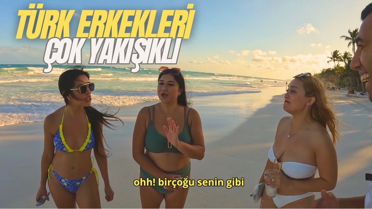 MEKSİKA TULUM Sahillerinde İnsanlarla Tanışmak