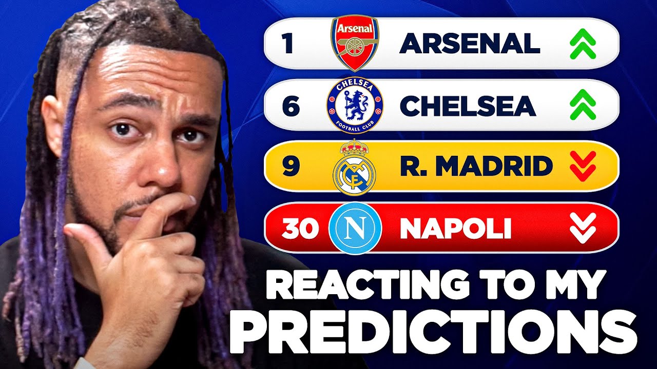 REACTING TO MY FULL UCL TABLE PREDICTIONS! DID WE COOK? 👀