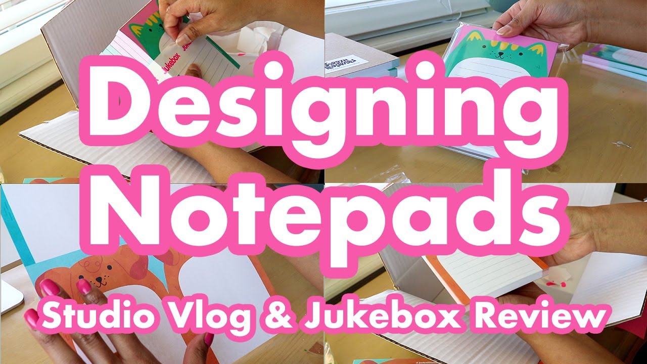 I designed notepads! | Studio Vlog | Jukebox Print Review & First Impressions