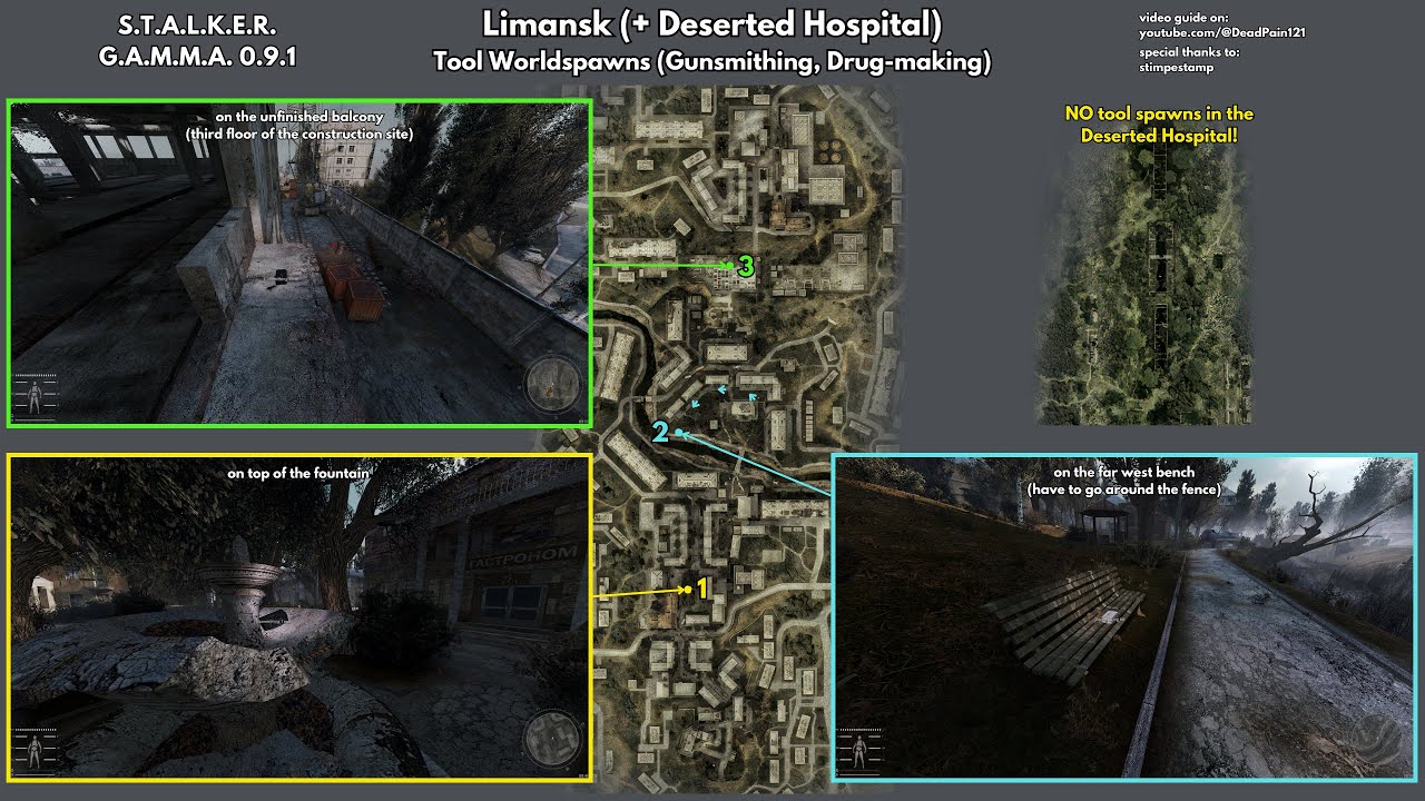 Tool Worldspawns: Limansk (+ Deserted Hospital) | Guide | S.T.A.L.K.E.R. GAMMA