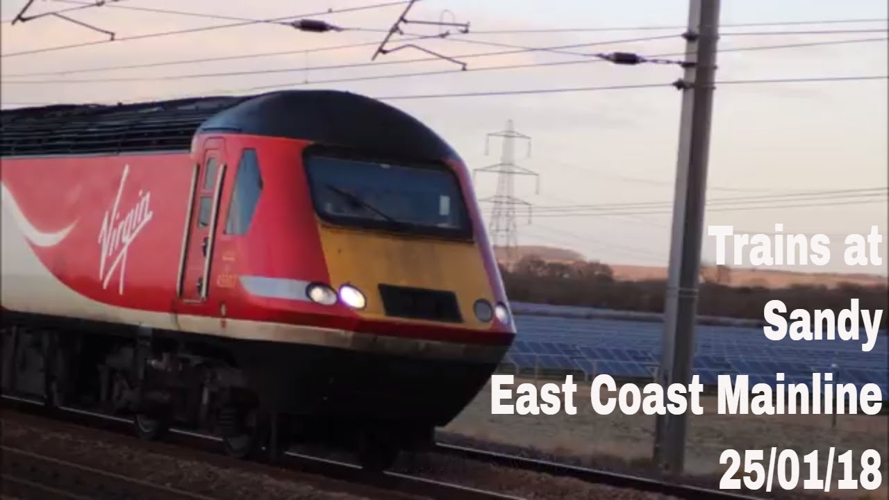 Trains at Sandy, ECML | 25/01/18