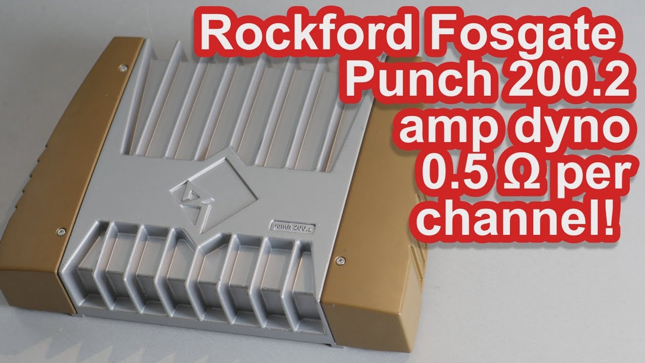 1997 Rockford Fosgate Punch 200.2 oldschool stereo amplifier power test low ohm amp dyno