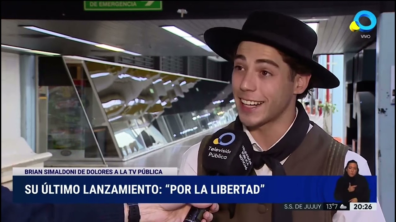 Braian Simaldoni en la TV pública  (1-09-2025).