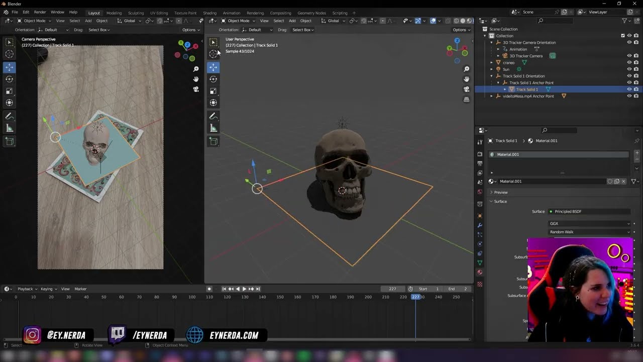 Seteos básicos Blender + After Effects Camera Tracker Info