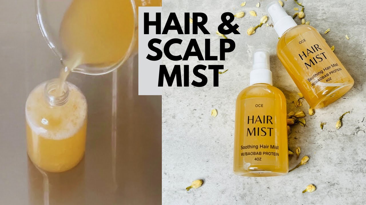 DIY SOOTHING HAIR & SCALP MIST W/RECIPE: Great For Dry Hair & Scalp #diy #hair