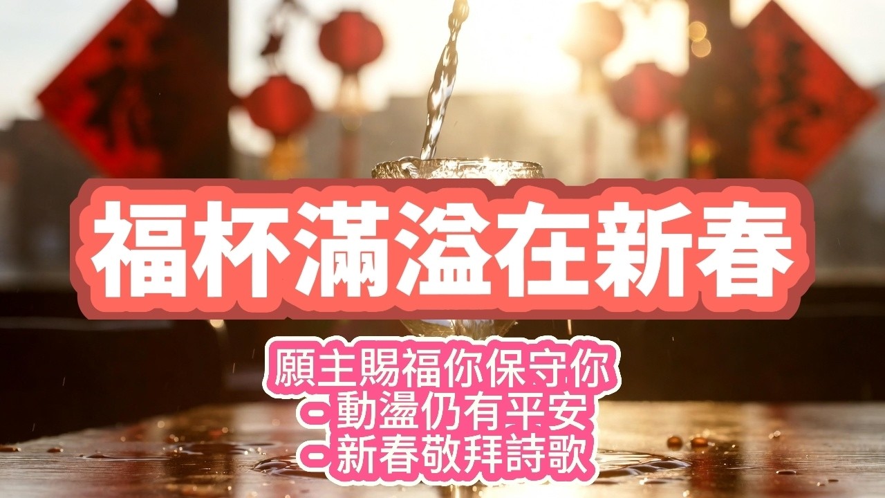 福杯满溢在新春｜新春祝福敬拜诗歌｜动荡中仍有平安与恩典