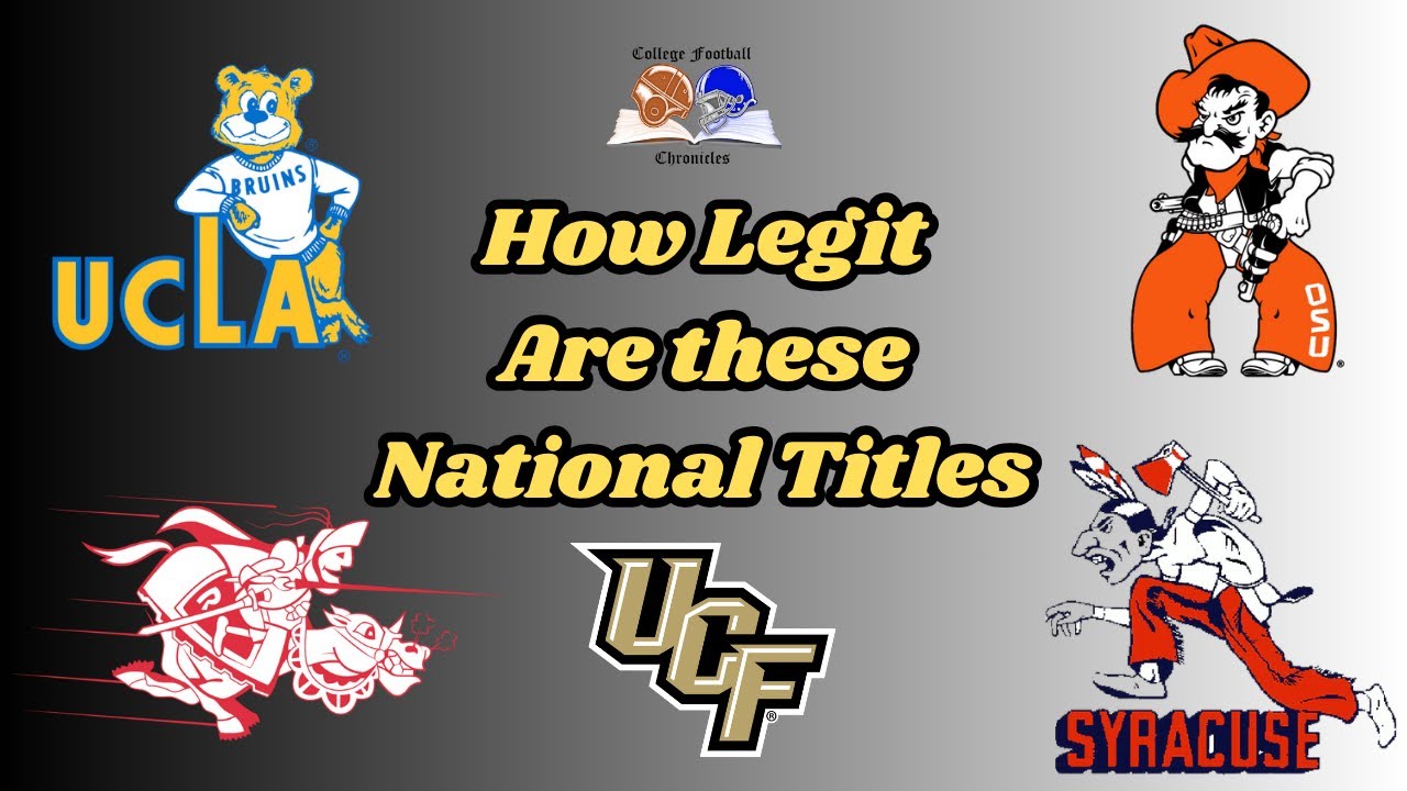 How Legit Are These National Title Claims? (Tier Ranking)