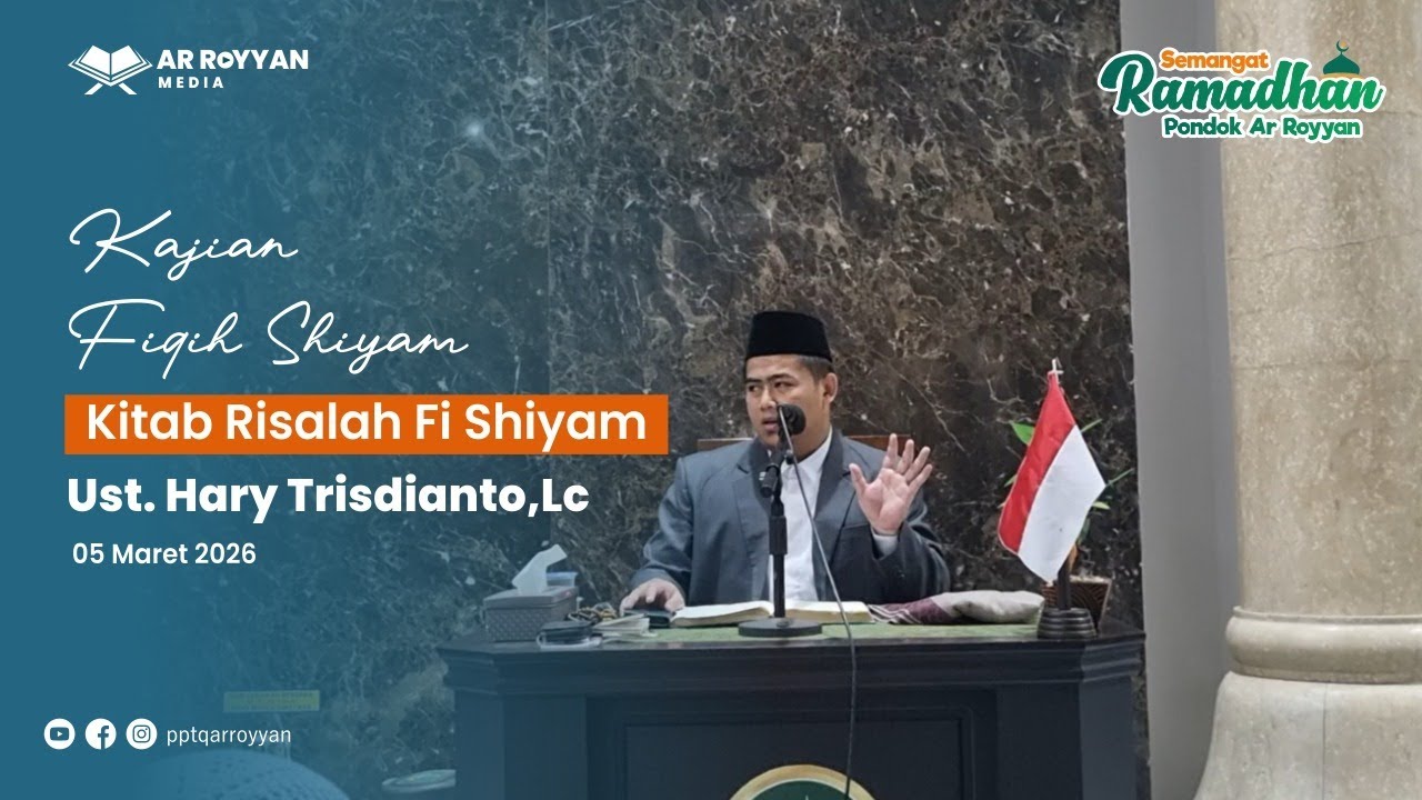 🎥 Live Kajian Kitab Risalah Fi Shiyam Eps.5 | Ust. Hary Trisdianto,Lc
