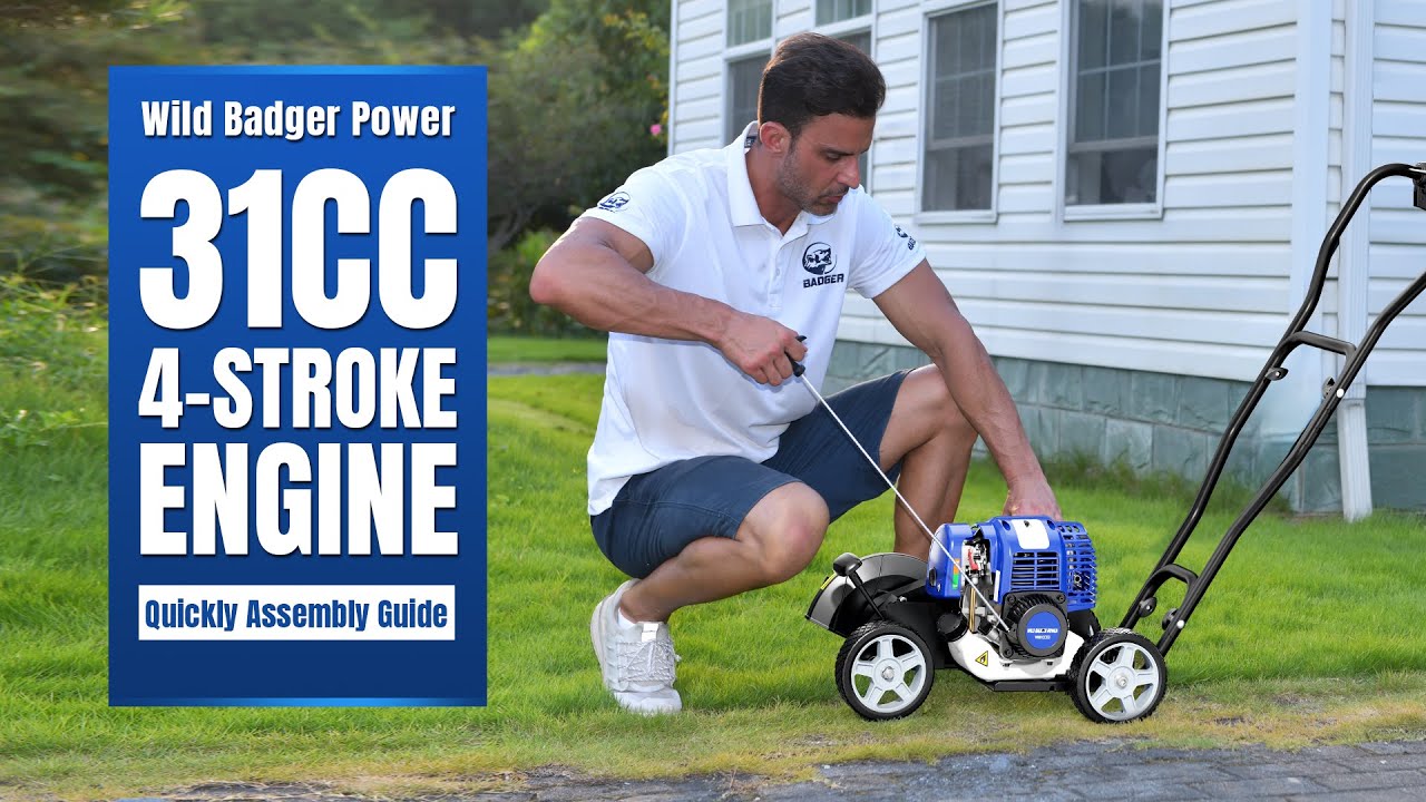 31cc Gas Edger Assembly & Setup | Wild Badger Power  (Easy Install)