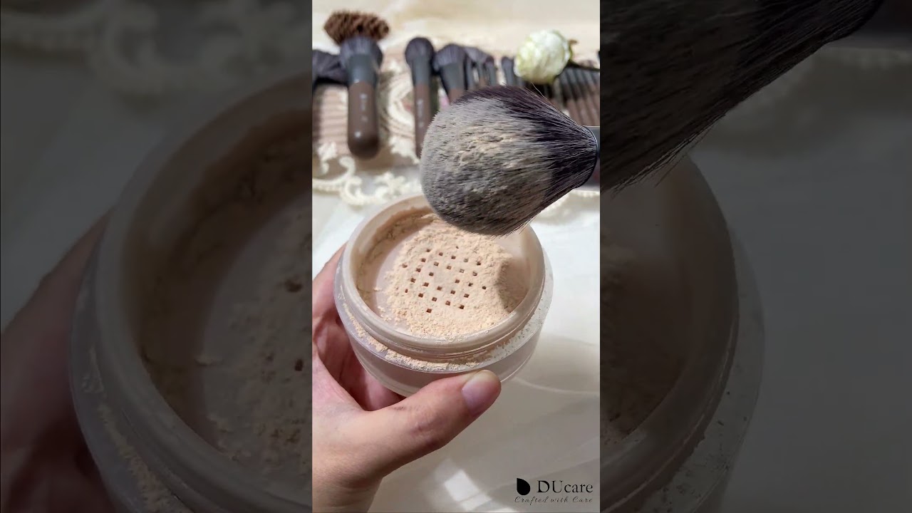 Testing Powder By Soft Powder Brushes | Ducare Beauty