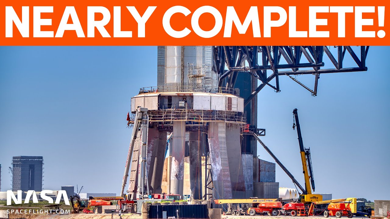Orbital Launch Mount Prepared for Test Flight | SpaceX Boca Chica