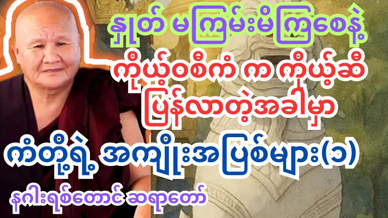 တစ်ခုခုဆို တိရစ္ဆာန်တွေနဲ့ခိုင်းနှိုင်းဆဲတတ်တဲ့သူတွေ #တရားတော်များ #ကြာနီကန် #ပါချုပ် #tayartaw #tha