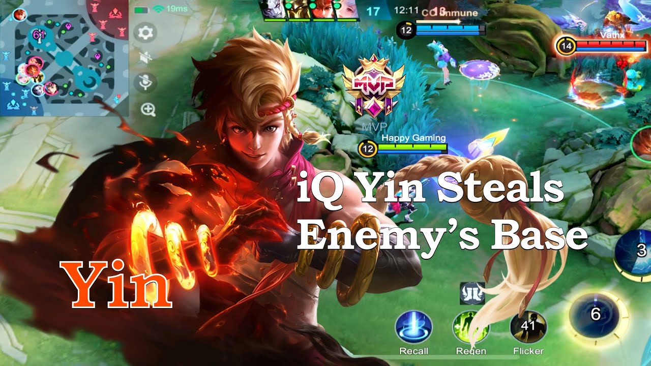 Super iQ Yin Steals Enemy's Base ~ MLBB