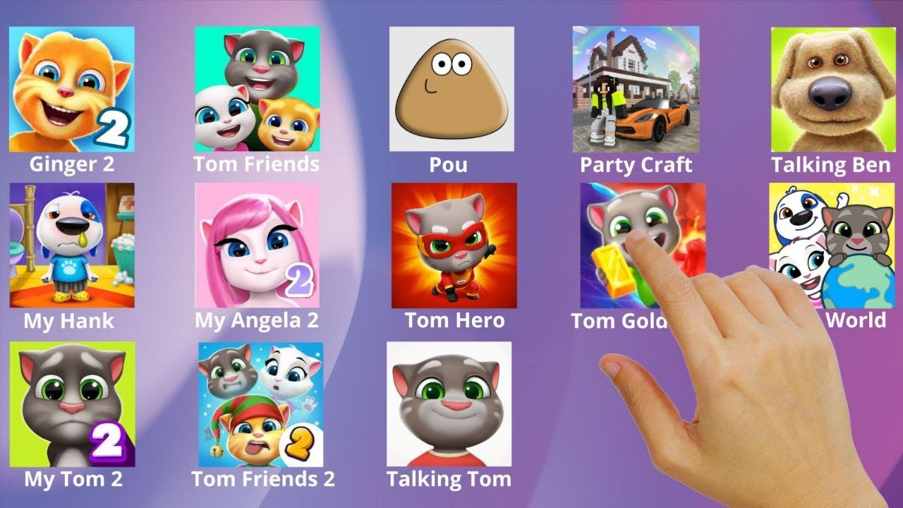 Talking Tom,Roblox,Talking Ginger,Talking Angela,Talking Hank,Kpop Demon Hunters