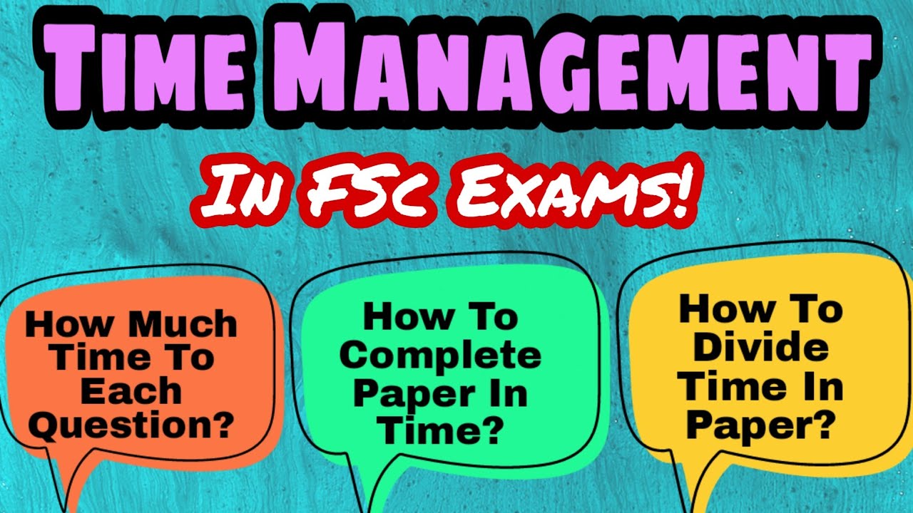 Time Management In FSc Exams 2023 | Part 1 and Part 2 | @drhamzaashraf