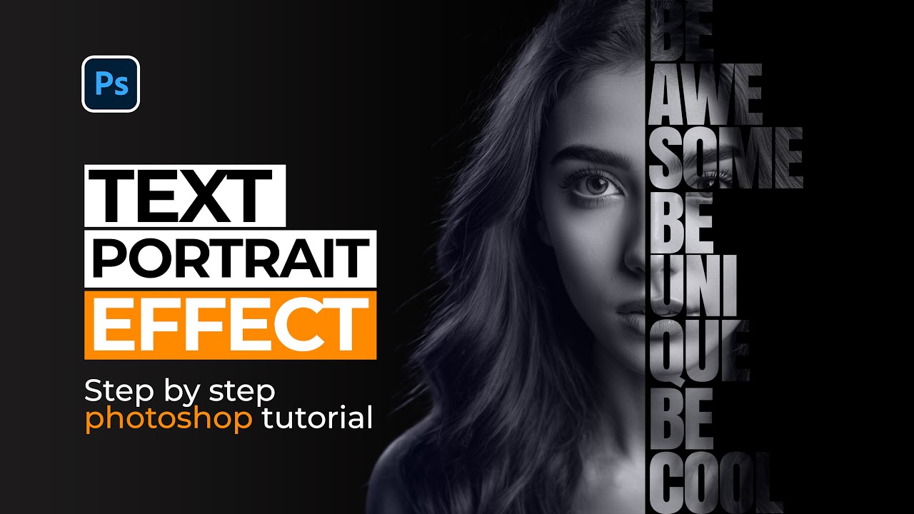 Text Portrait Effect (Photoshop Tutorial)