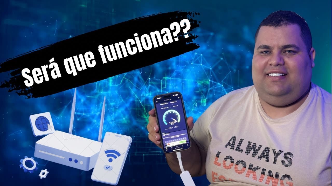 Celular conectado via CABO RJ45 será que funcina ?