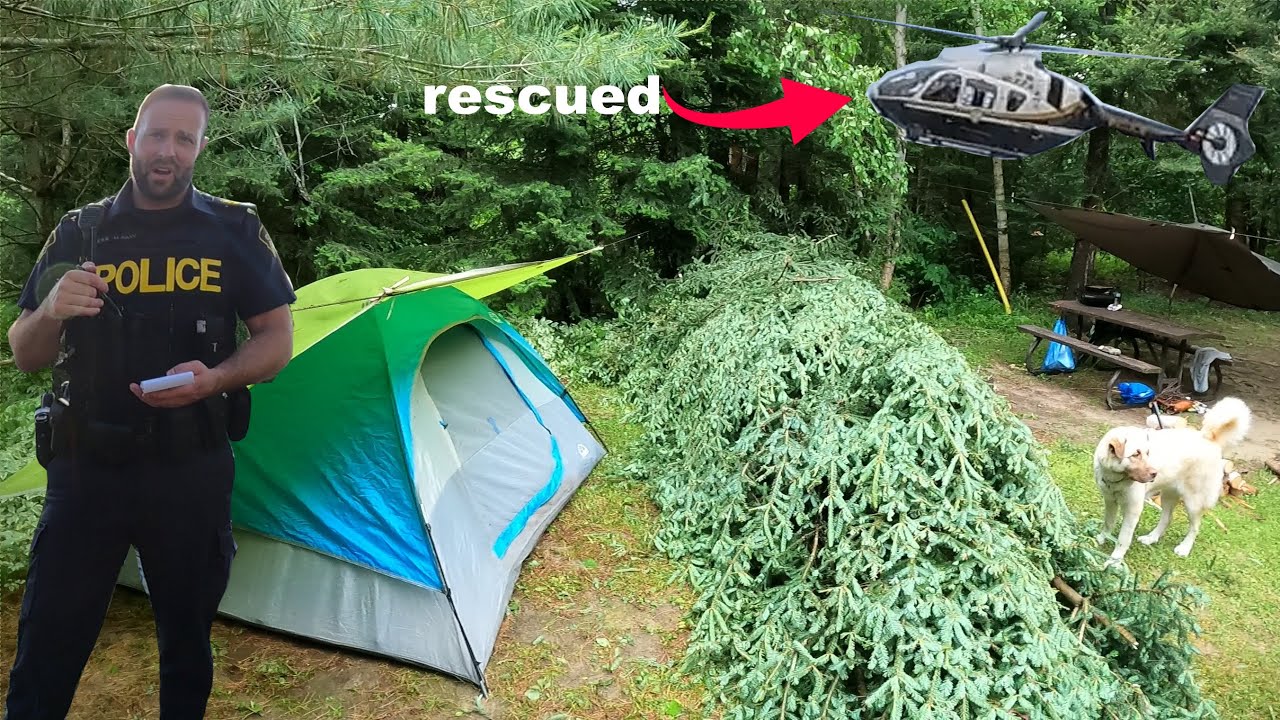 Surviving Tornado While Camping In Algonquin Park (air lifted out). 3 Days Fishing and Camping.