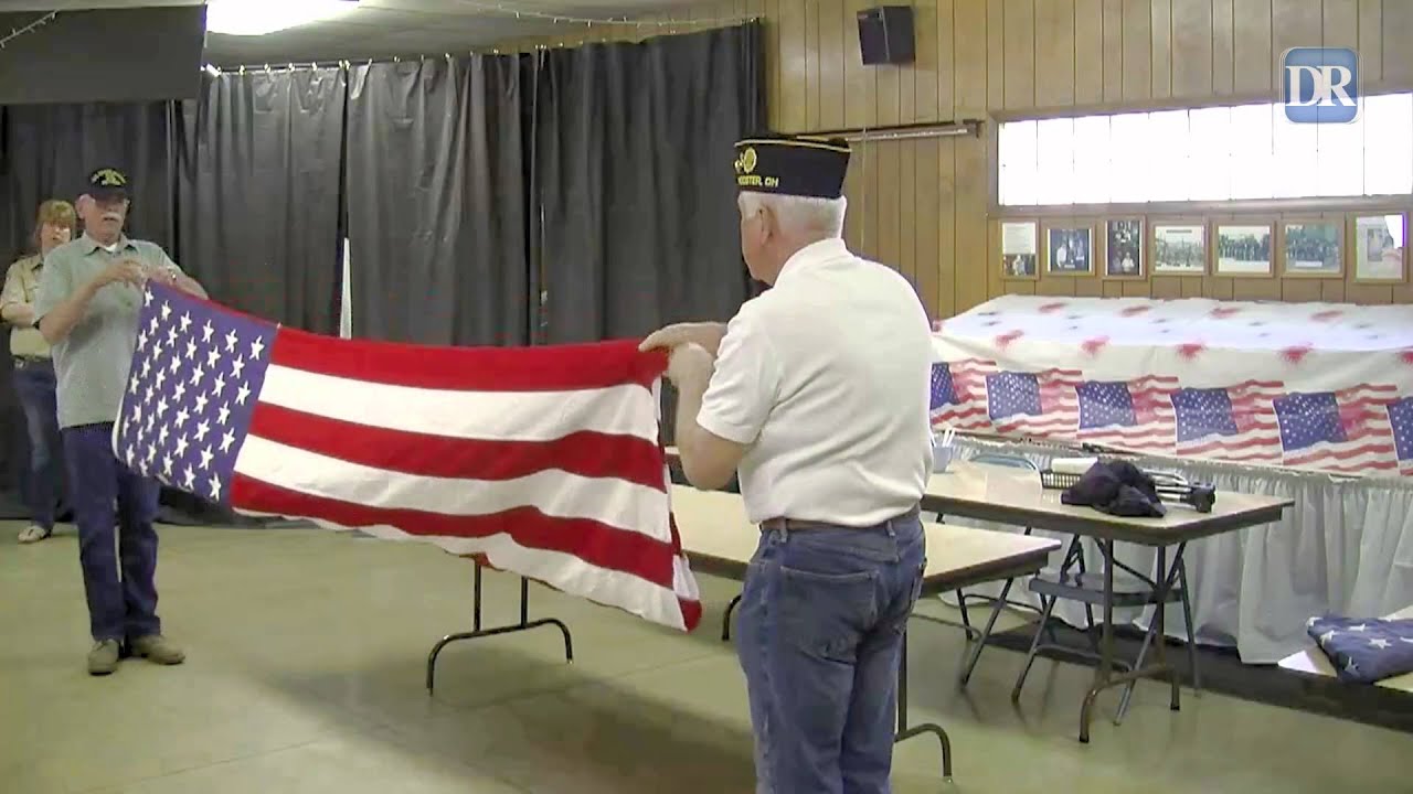 Proper way to fold a flag
