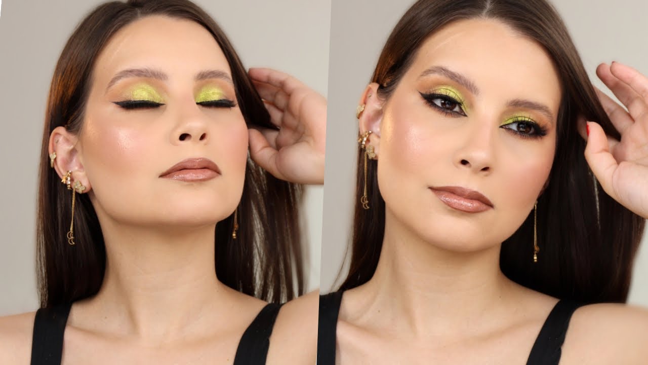MAQUIAGEM ELEGANTE E MODERNA COM SOMBRA COLORIDA