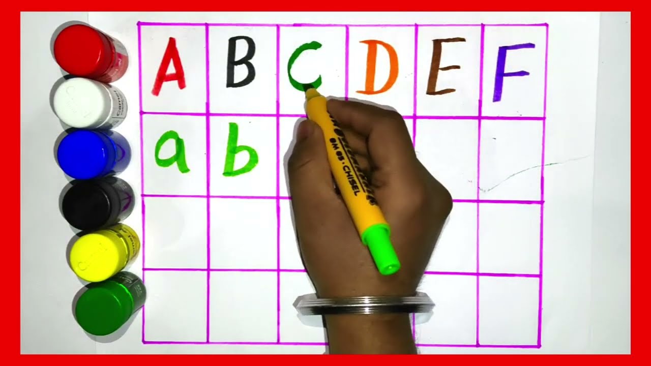 A to Z, Kids rhymes, collection forwriting along dotted lines for toddler, Alphabet, ABC song, ABCD9