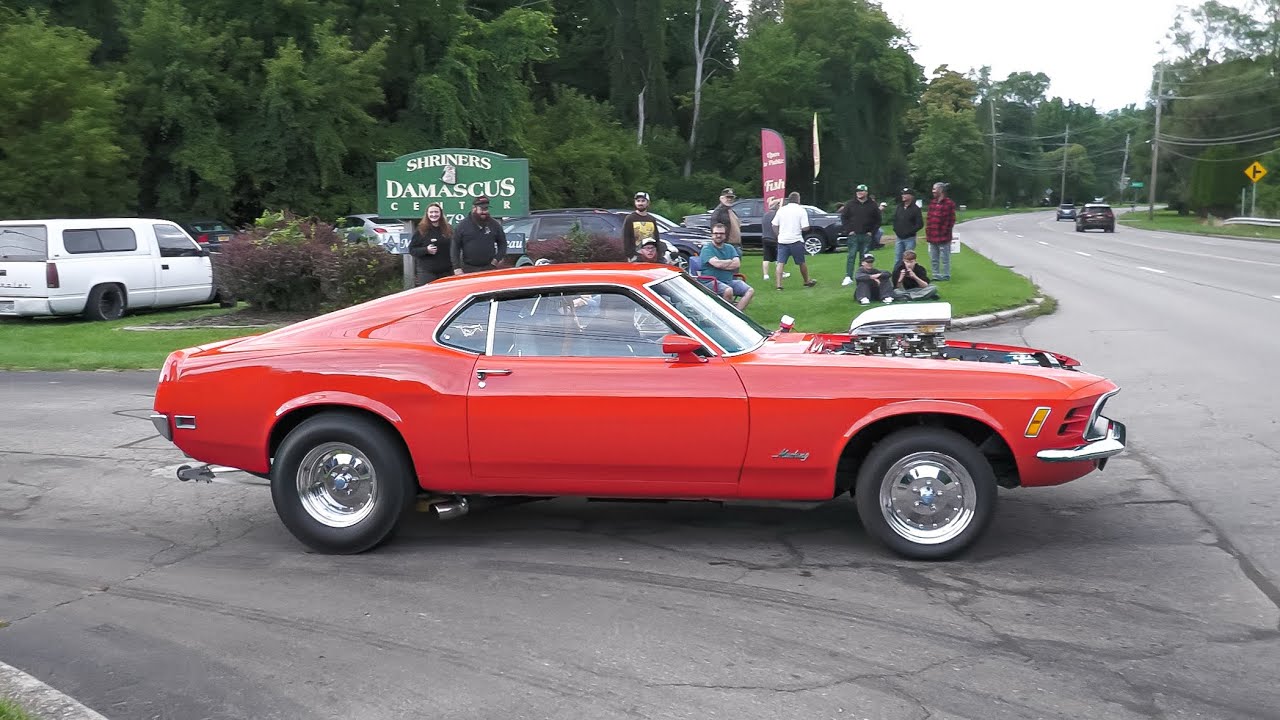 Muscle Cars & Classic Cars Leaving a Car Show! | Damascus Shriners Cruise Night 8/30/25