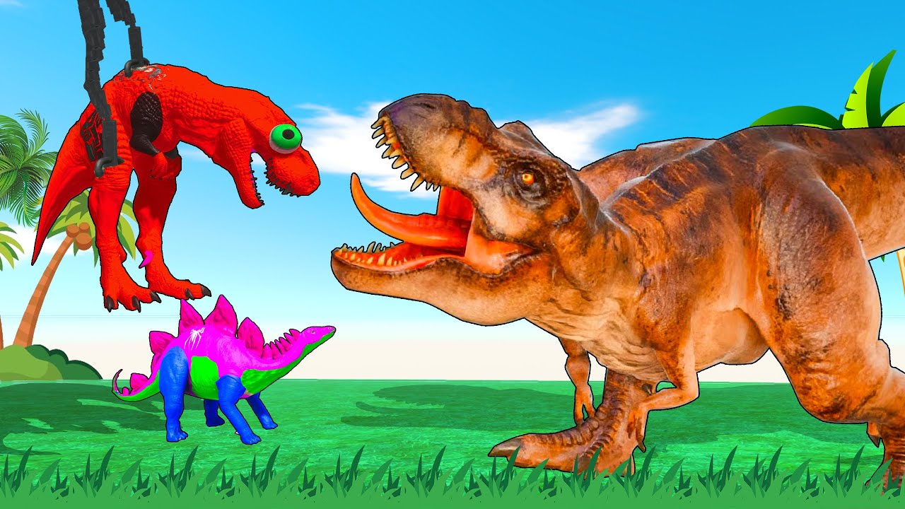 Cuộc Chiến Của Những Vị Vua Bạo Chúa – T-Rex Đại Chiến T-Rex Trong Thế Giới Nguyên Thủy! 🦖🔥