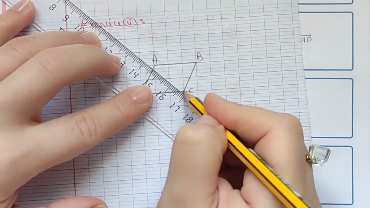 Vecteurs et translation تصحيح السلسة الشهيرة ثالثة إعدادي (الجزء الاول)