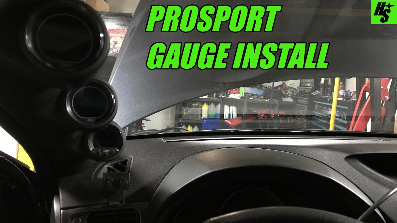 2013 STi Build Part 17 - Prosport Gauges Install How To
