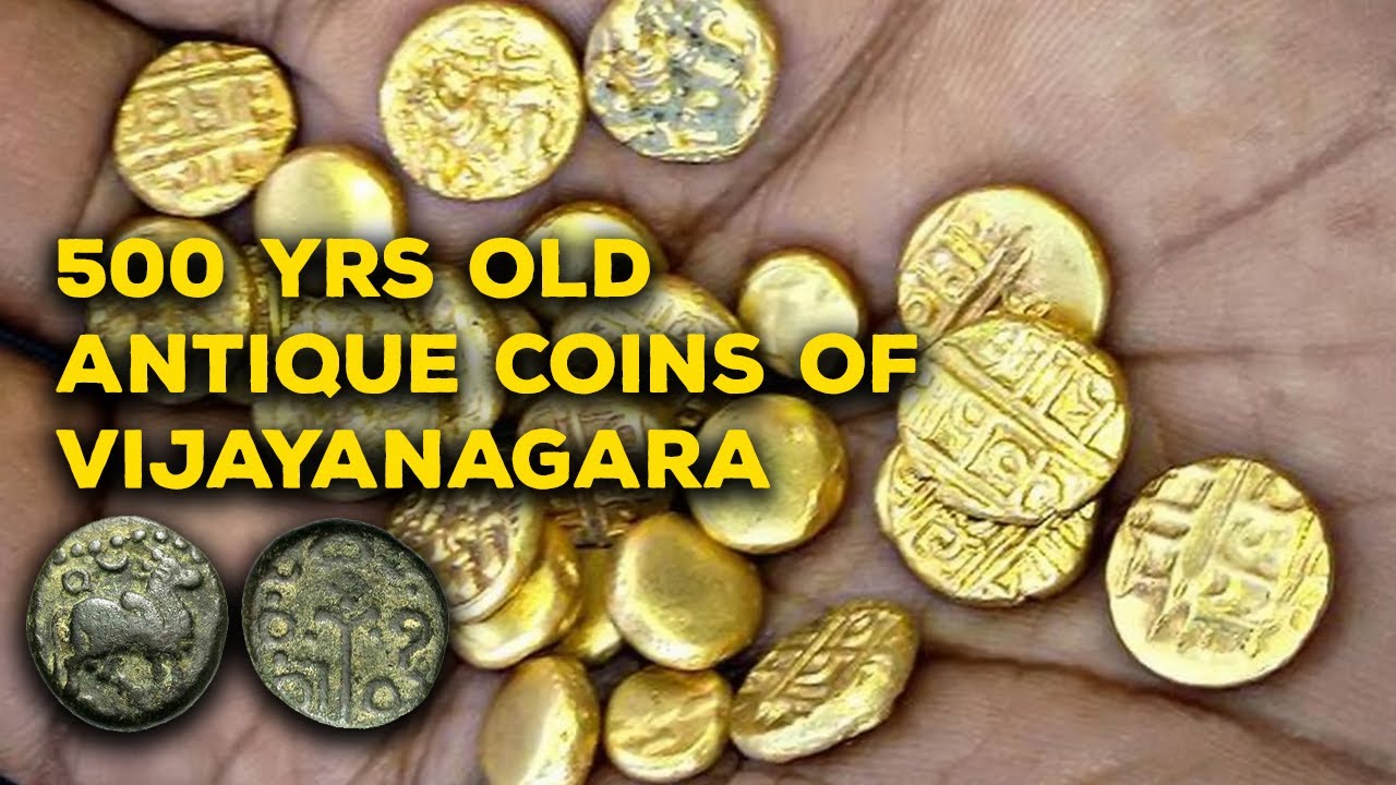Ancient coins of Vijayanagara period500 yrs old coins