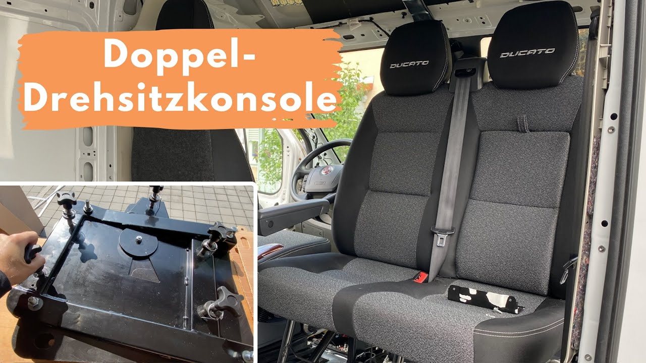Doppel-Drehsitzkonsole im Fiat Ducato |  Van Ausbau |  Vanlife